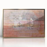 Abstract Modern Art of Arab Townscape – Modern Wall Art for Trendy Homes