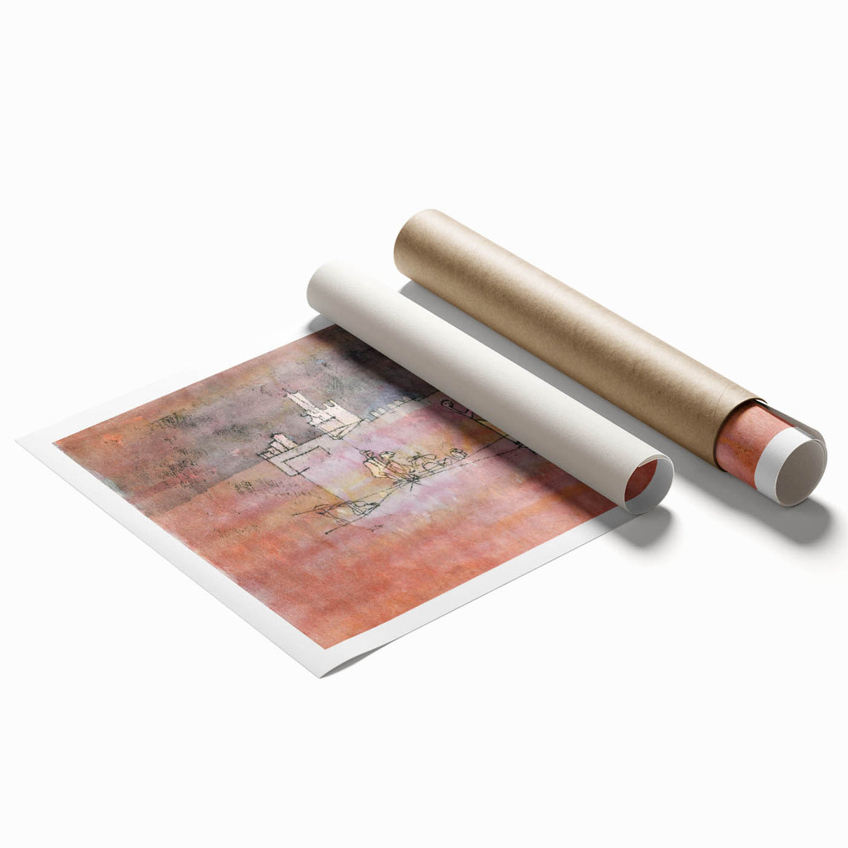 Abstract Modern Art of Arab Townscape – Modern Wall Art for Trendy Homes