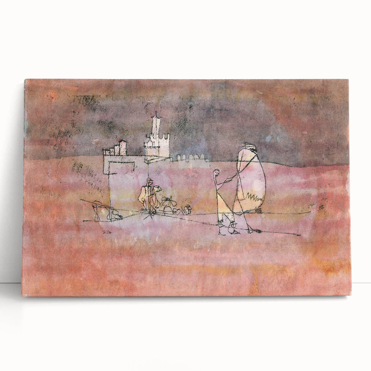 Abstract Modern Art of Arab Townscape – Modern Wall Art for Trendy Homes