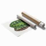 Romanticism Art - Calathea Veitchiana Leaf Illustration Print