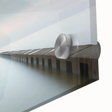 Modern Office Art - Minimalist Pier & Horizon Canvas Print