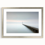 Modern Office Art - Minimalist Pier & Horizon Canvas Print
