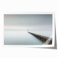 Modern Office Art - Minimalist Pier & Horizon Canvas Print