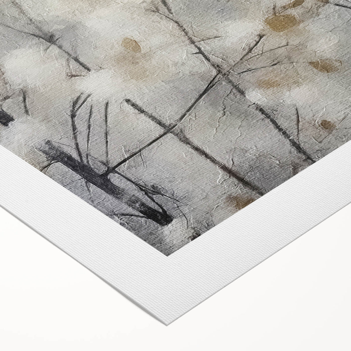 Abstract floral wall art on rolled canvas, showcasing vibrant colors and intricate patterns, perfect for modern home decor. Packaged securely in a sturdy tube.