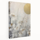 Abstract floral wall art on stretched canvas, showcasing vibrant colors and intricate designs, ideal for enhancing modern home decor with a touch of elegance.