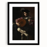 Baroque Portrait of Musician with Lute - Historical Art Prints