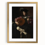 Baroque Portrait of Musician with Lute - Historical Art Prints