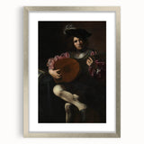 Baroque Portrait of Musician with Lute - Historical Art Prints