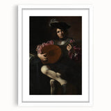 Baroque Portrait of Musician with Lute - Historical Art Prints