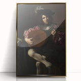 Baroque Portrait of Musician with Lute - Historical Art Prints