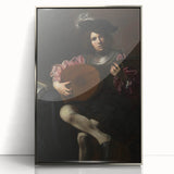 Baroque Portrait of Musician with Lute - Historical Art Prints