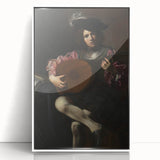Baroque Portrait of Musician with Lute - Historical Art Prints