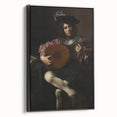 Baroque Portrait of Musician with Lute - Historical Art Prints