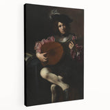 Baroque Portrait of Musician with Lute - Historical Art Prints