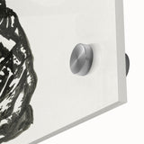 Expressionist Art: Black Ink Portrait of a Man - Bold Abstract Style