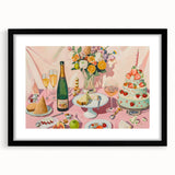 Extra large abstract art print featuring vibrant, colorful textures on a black framed canvas, suited for living room decor.