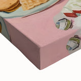 Large art canvas featuring a black and white landscape painting, ideal for bedroom wall decor.