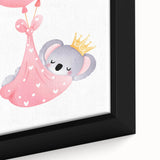 Sleeping Koala with Balloons Print - Girls Bedroom Wall Art