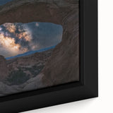 Framed canvas close-up showcasing a stunning landscape of vibrant canyons, highlighting rich earthy tones and intricate details, perfect for home decor.