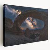 Stretched canvas artwork depicting a breathtaking landscape of canyons in warm earth tones, showcasing intricate details and textures, perfect for home decor.