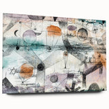 Modern Wall Art – Abstract Airy Landscape with Soft Pastel Accents
