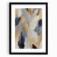 Extra large abstract art print featuring textured elements in vibrant colors on a black framed canvas.