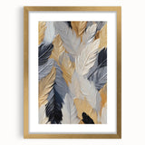 Extra large abstract art print in textured style, featuring soft beige and cream tones on a framed canvas.