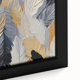 Extra large framed canvas featuring black textured art with colorful abstract elements, ideal for living room decor.