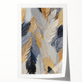 Extra large rolled canvas print featuring close-up floral elements in natural tones.