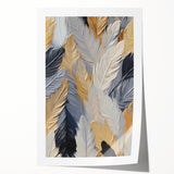 Extra large rolled canvas print featuring close-up floral elements in natural tones.