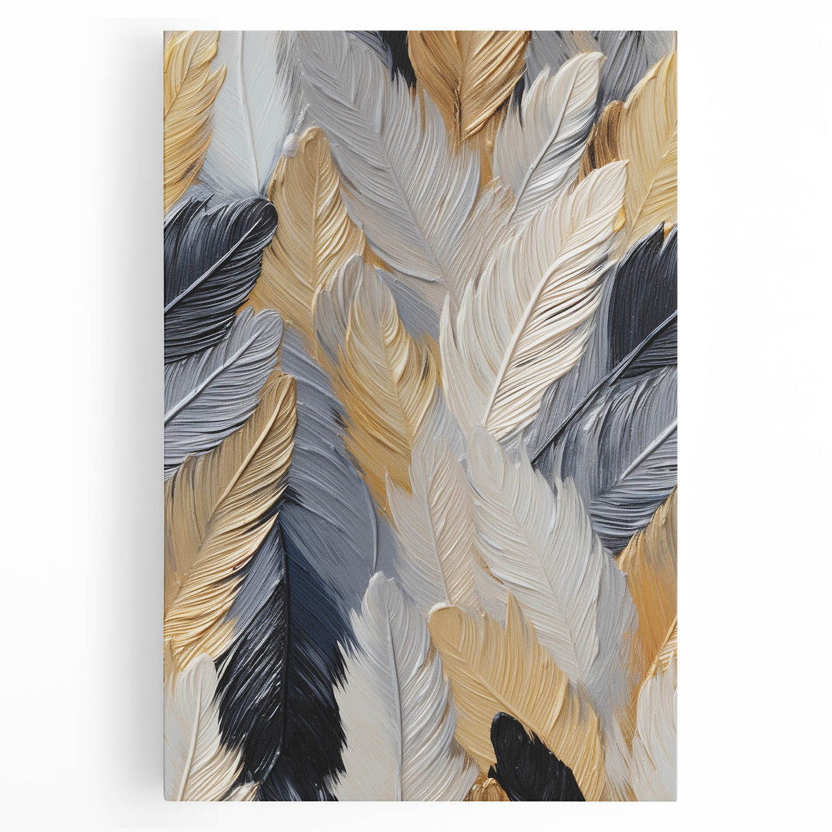 Black and white close-up photo of natural elements on stretched canvas, suitable for kitchen art.