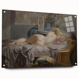 Sappho Neoclassical Realism Art Print - Jean-Baptiste Regnault Classic Nude