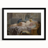 Sappho Neoclassical Realism Art Print - Jean-Baptiste Regnault Classic Nude