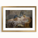 Sappho Neoclassical Realism Art Print - Jean-Baptiste Regnault Classic Nude