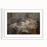 Sappho Neoclassical Realism Art Print - Jean-Baptiste Regnault Classic Nude