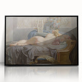 Sappho Neoclassical Realism Art Print - Jean-Baptiste Regnault Classic Nude