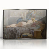 Sappho Neoclassical Realism Art Print - Jean-Baptiste Regnault Classic Nude