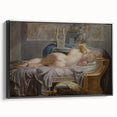 Sappho Neoclassical Realism Art Print - Jean-Baptiste Regnault Classic Nude