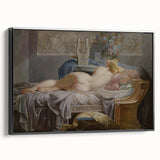 Sappho Neoclassical Realism Art Print - Jean-Baptiste Regnault Classic Nude