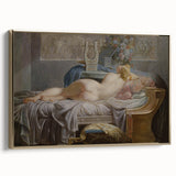 Sappho Neoclassical Realism Art Print - Jean-Baptiste Regnault Classic Nude