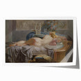 Sappho Neoclassical Realism Art Print - Jean-Baptiste Regnault Classic Nude