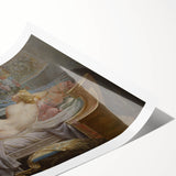 Sappho Neoclassical Realism Art Print - Jean-Baptiste Regnault Classic Nude