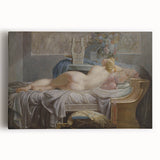 Sappho Neoclassical Realism Art Print - Jean-Baptiste Regnault Classic Nude