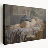 Sappho Neoclassical Realism Art Print - Jean-Baptiste Regnault Classic Nude
