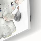 Baby Elephant Balloon Nursery Wall Art – Kids Room & Baby Decor