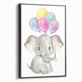 Baby Elephant Balloon Nursery Wall Art – Kids Room & Baby Decor