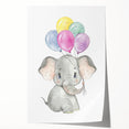 Baby Elephant Balloon Nursery Wall Art – Kids Room & Baby Decor