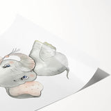 Baby Elephant Balloon Nursery Wall Art – Kids Room & Baby Decor