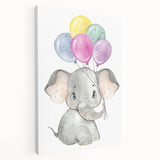 Baby Elephant Balloon Nursery Wall Art – Kids Room & Baby Decor