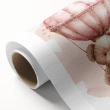 Teddy in Hot Air Balloon - Kids Room Wall Art Canvas and Framed Options